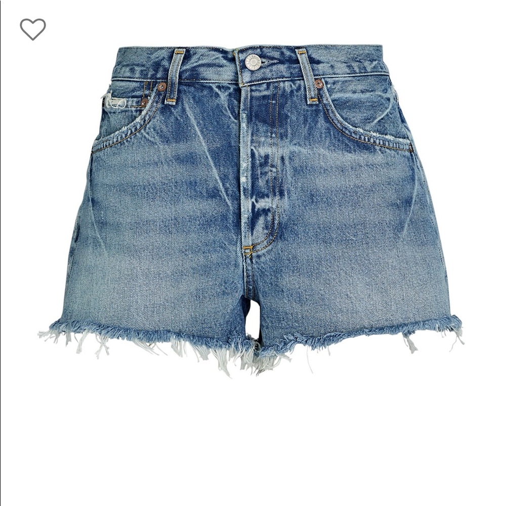 Agolde Parker Cut-off Denim Shorts